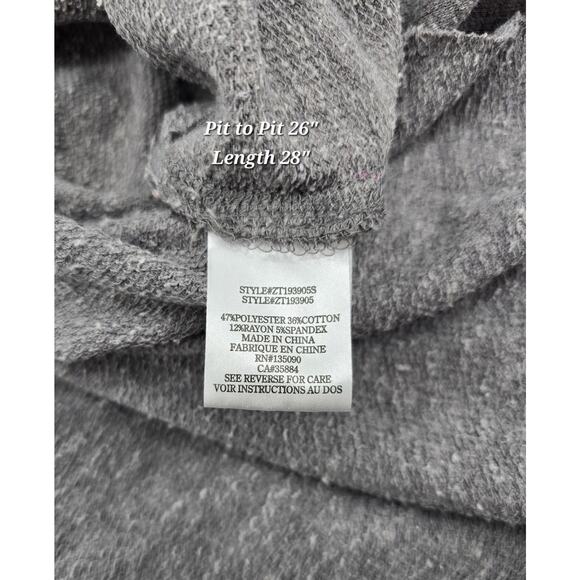Z Supply Triblend Pullover – Heather Grey – Size L - Picture 6 of 7